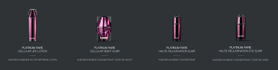 Producten La Prairie Platinum Rare Haute-Rejuvenation Collection Ultieme Verjonging collectie november 2020