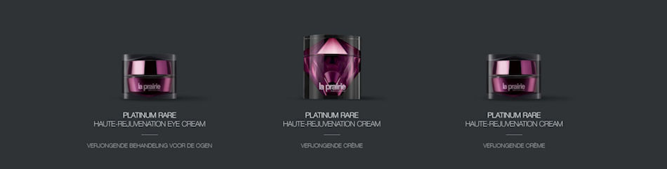 Te koop La Prairie Platinum Rare Haute-Rejuvenation Collection Ultieme Verjonging collectie november 2020